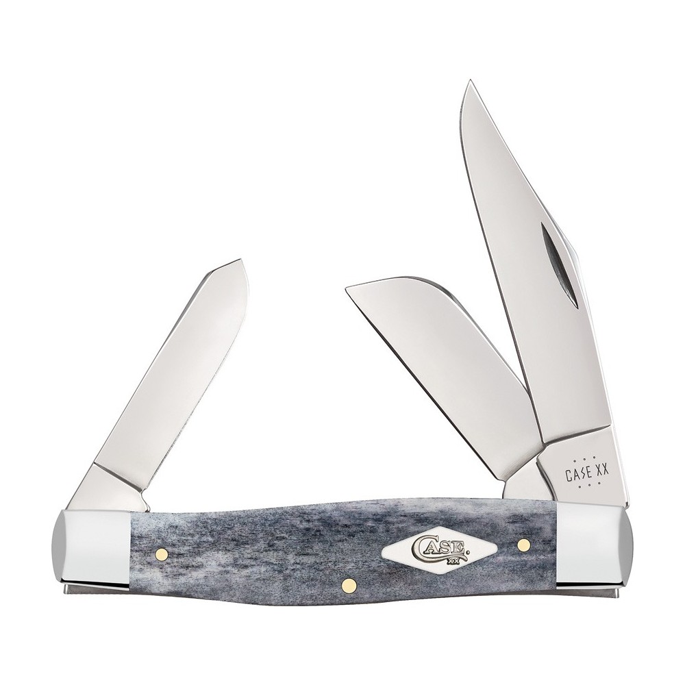 Case Large Stockman Gray Bone
