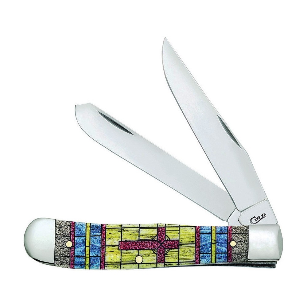 Case Trapper Stained Glass Cross