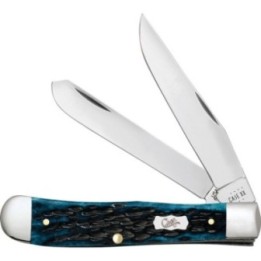 Case Trapper Med Blue Peach Seed