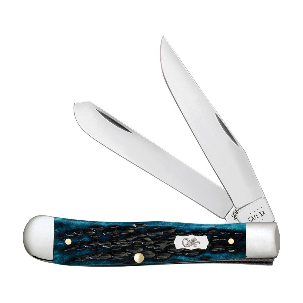 Case Trapper Med Blue Peach Seed