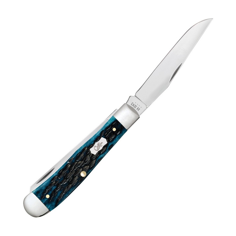 Case Trapper Med Blue Peach Seed