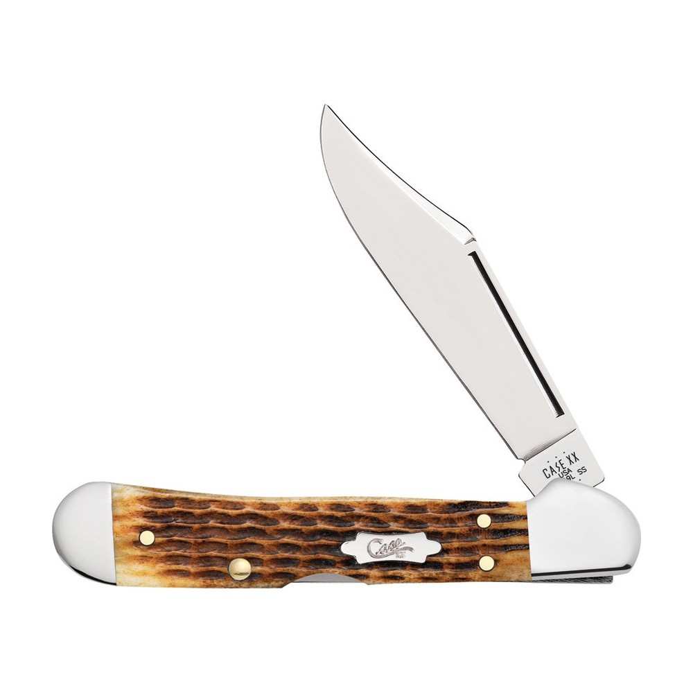 Case Mini Copperlock Antique Bone