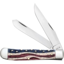 Case Patriotic Trapper Smooth Bone