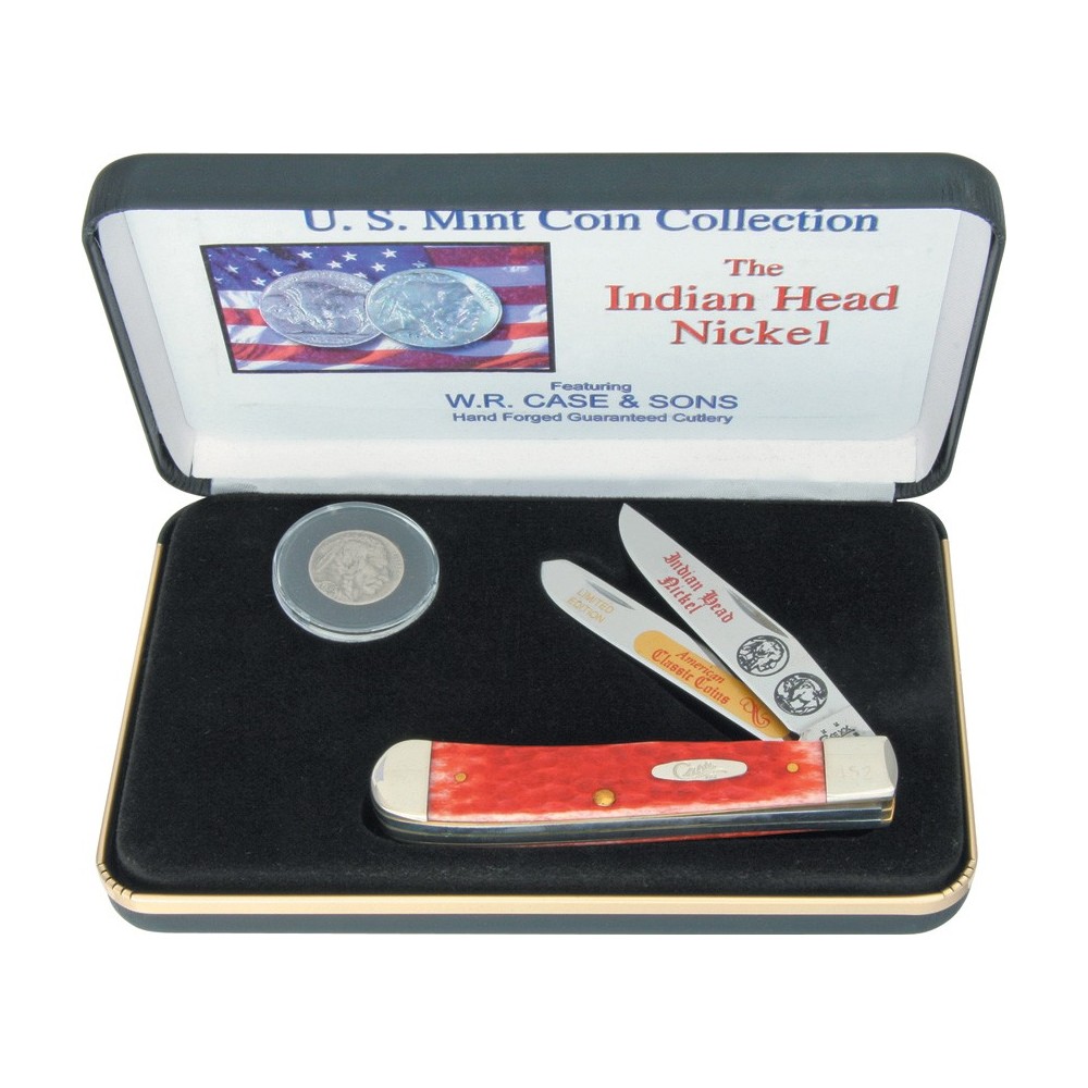 Case Indian Head Nickel Trapper Set
