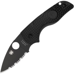 Spyderco Lil' Native Lockback Blk Serr