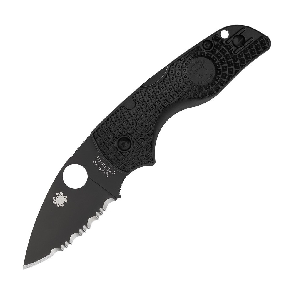 Spyderco Lil' Native Lockback Blk Serr