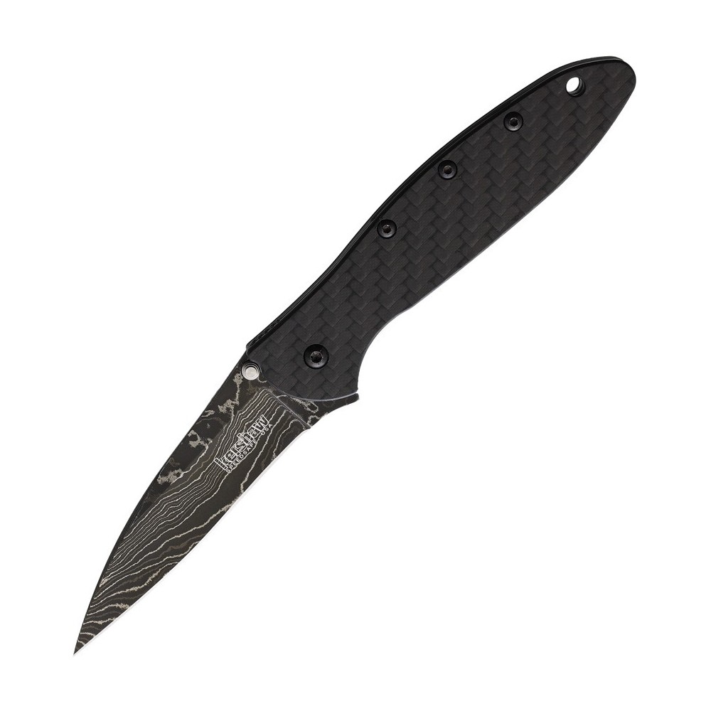 Kershaw Leek Linerlock A/O CF Damascus