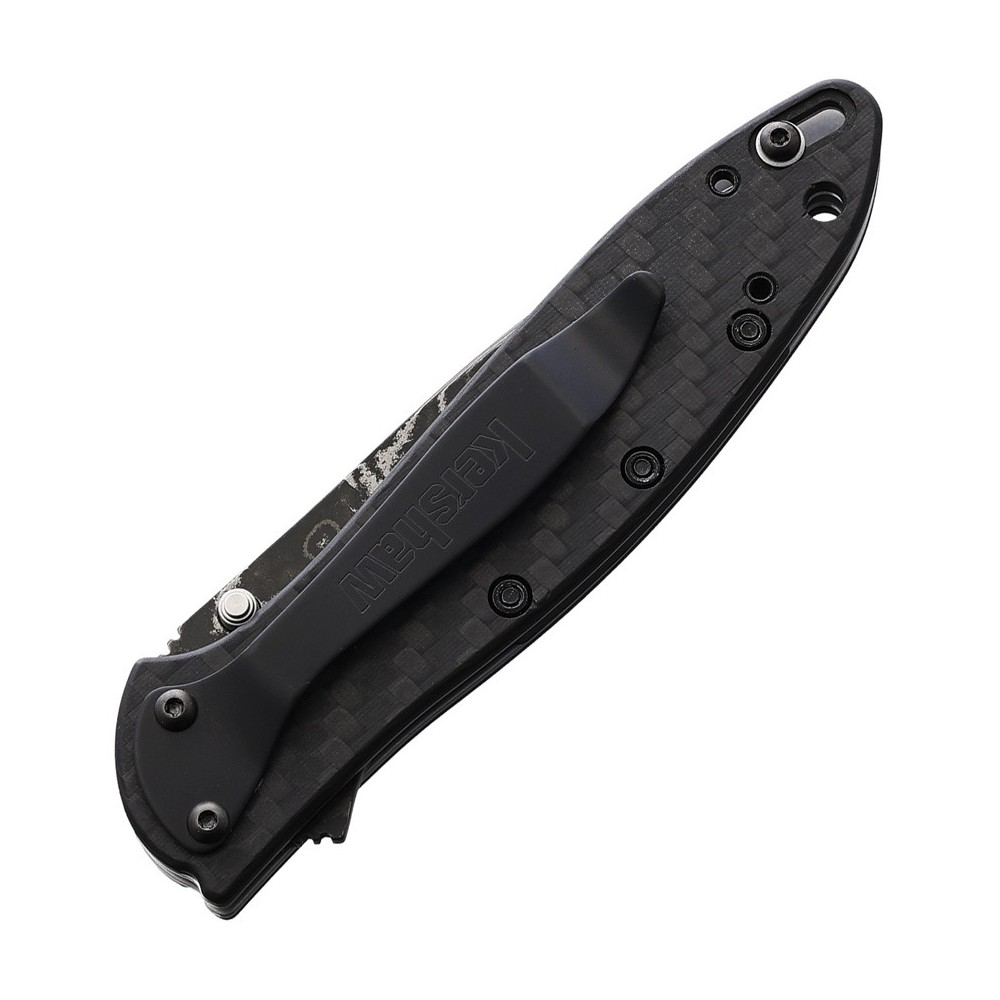 Kershaw Leek Linerlock A/O CF Damascus