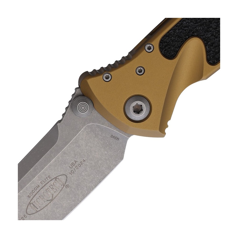 Microtech Socom Elite T/E Linerlock Tan