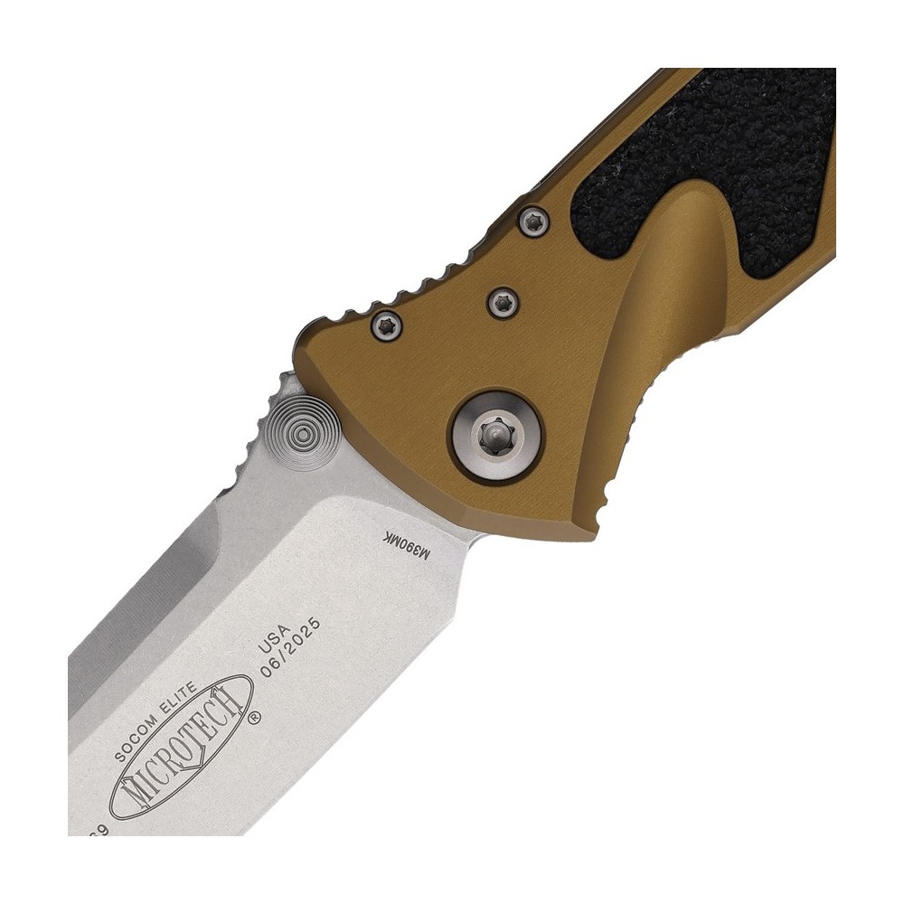 Microtech Socom Elite S\E Linerlock Tan