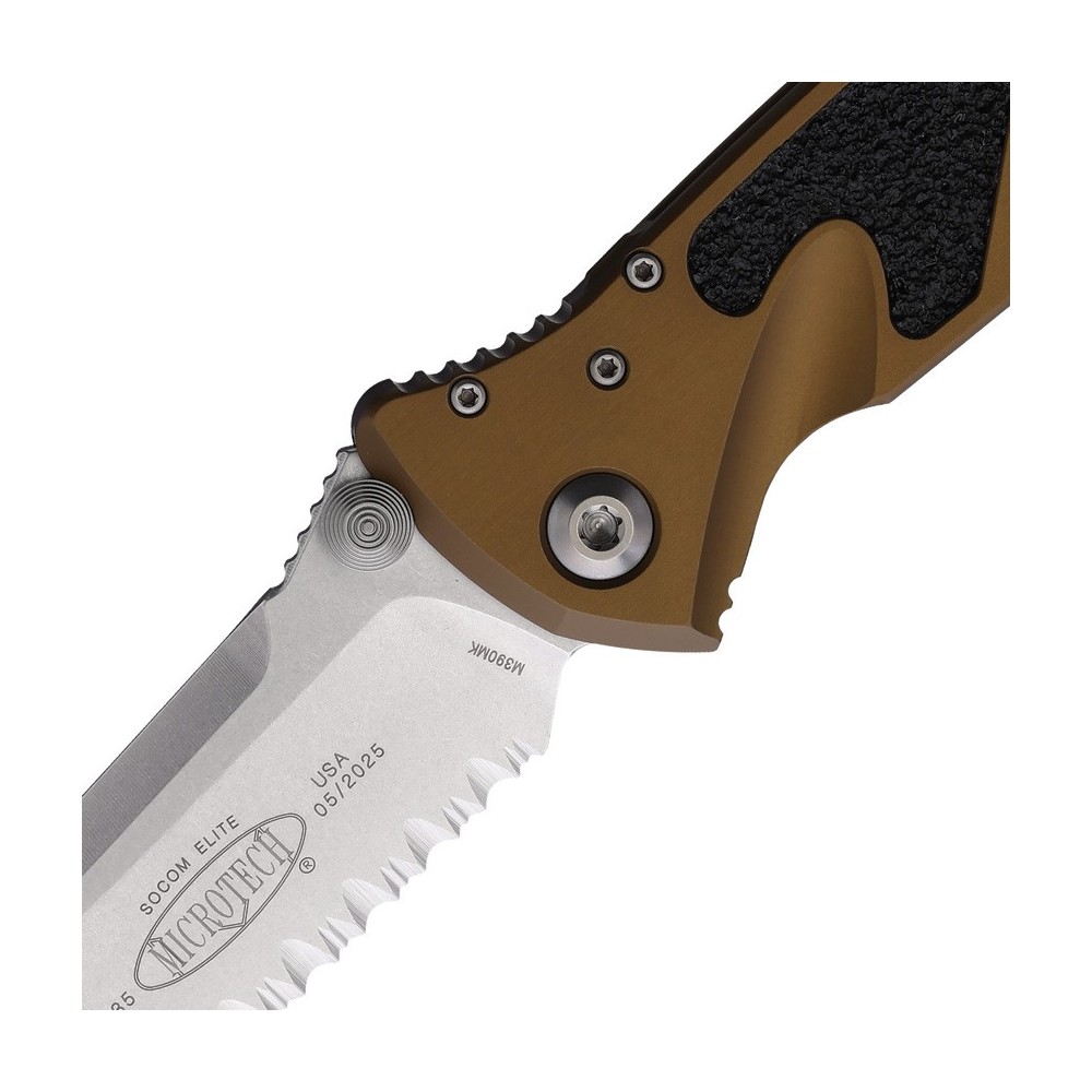 Microtech Socom Elite S\E Linerlock Tan
