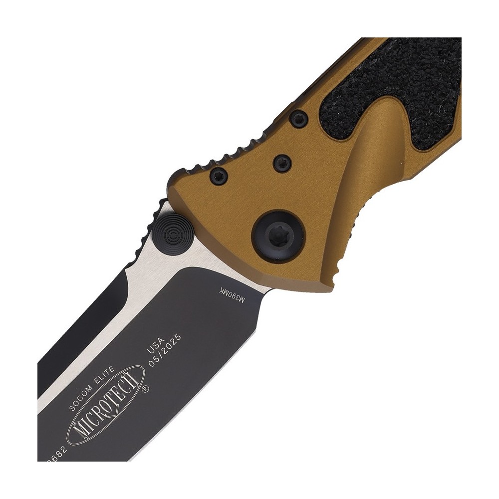Microtech Socom Elite S\E Linerlock Tan
