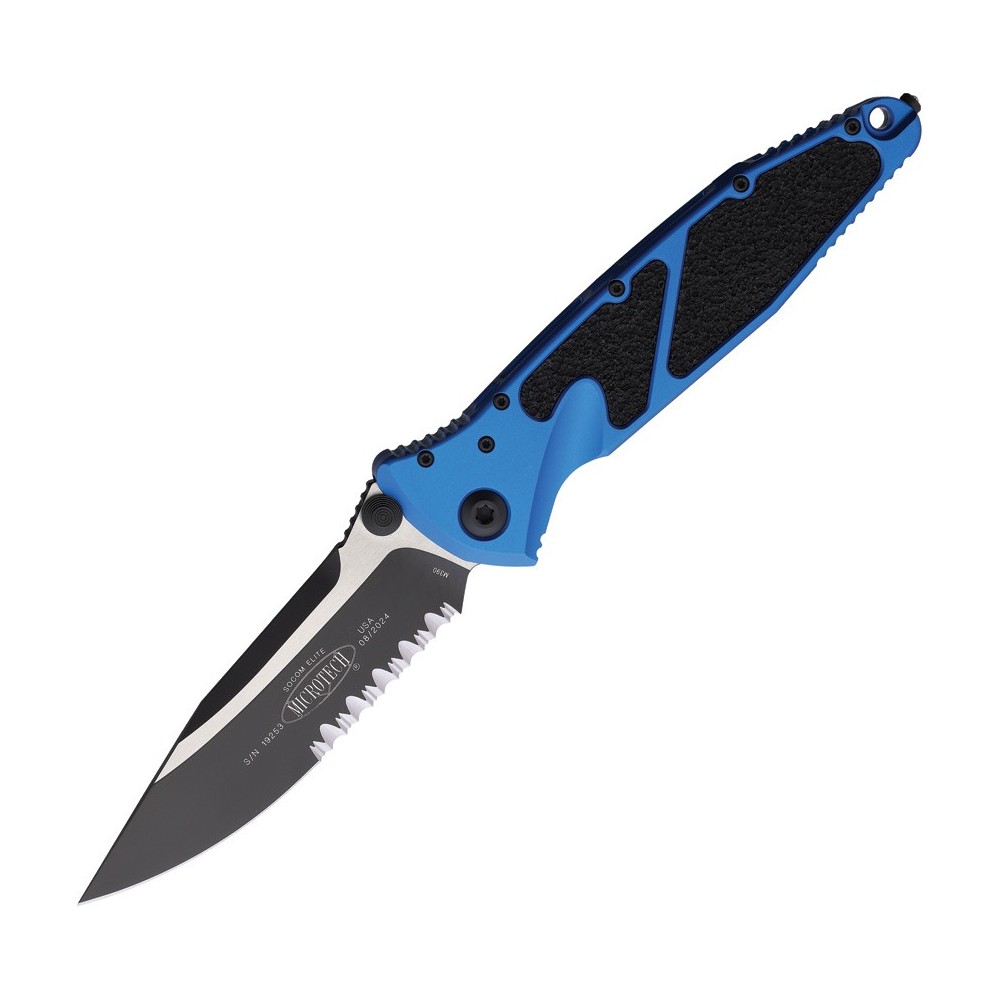 Microtech Socom Elite S\E Linerlock Blue