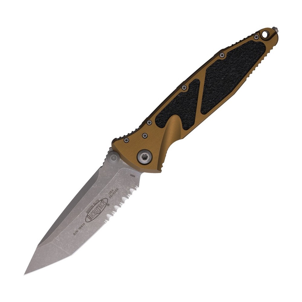 Microtech Socom Elite T\E Linerlock Tan