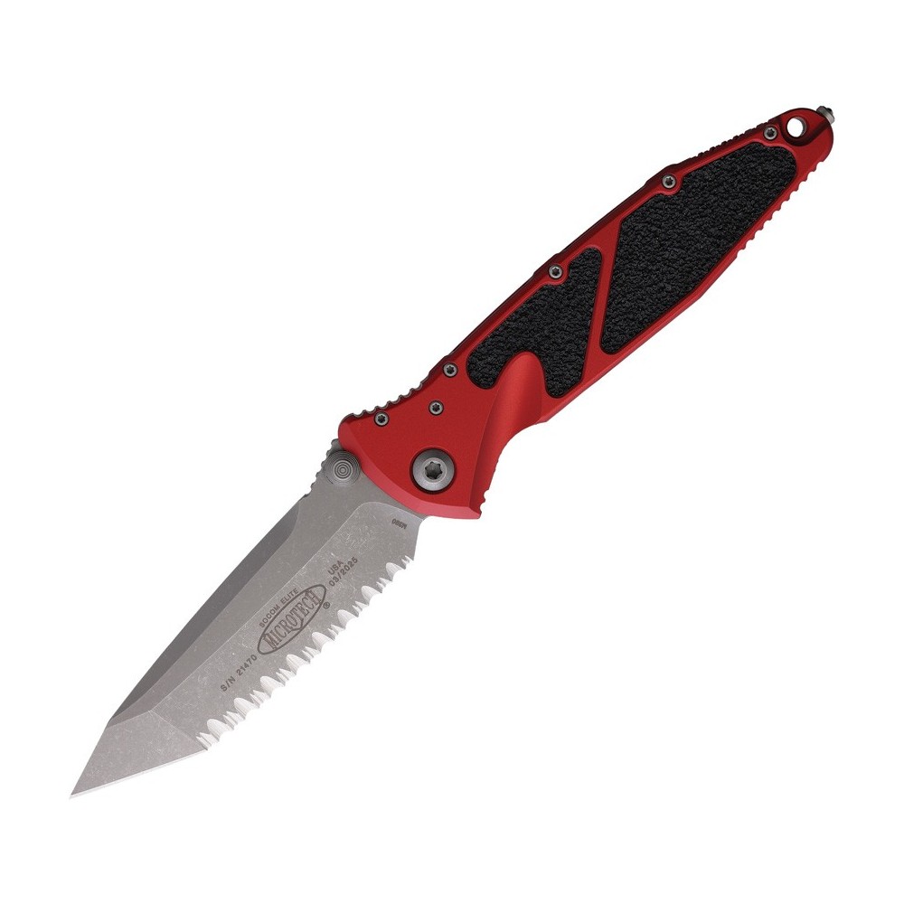 Microtech Socom Elite T\E Linerlock Red