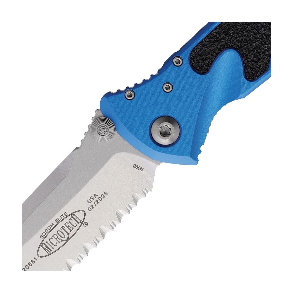 Microtech Socom Elite T\E Linerlock Blue