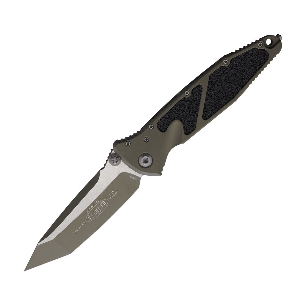 Microtech Socom Elite T/E Linerlock Grn