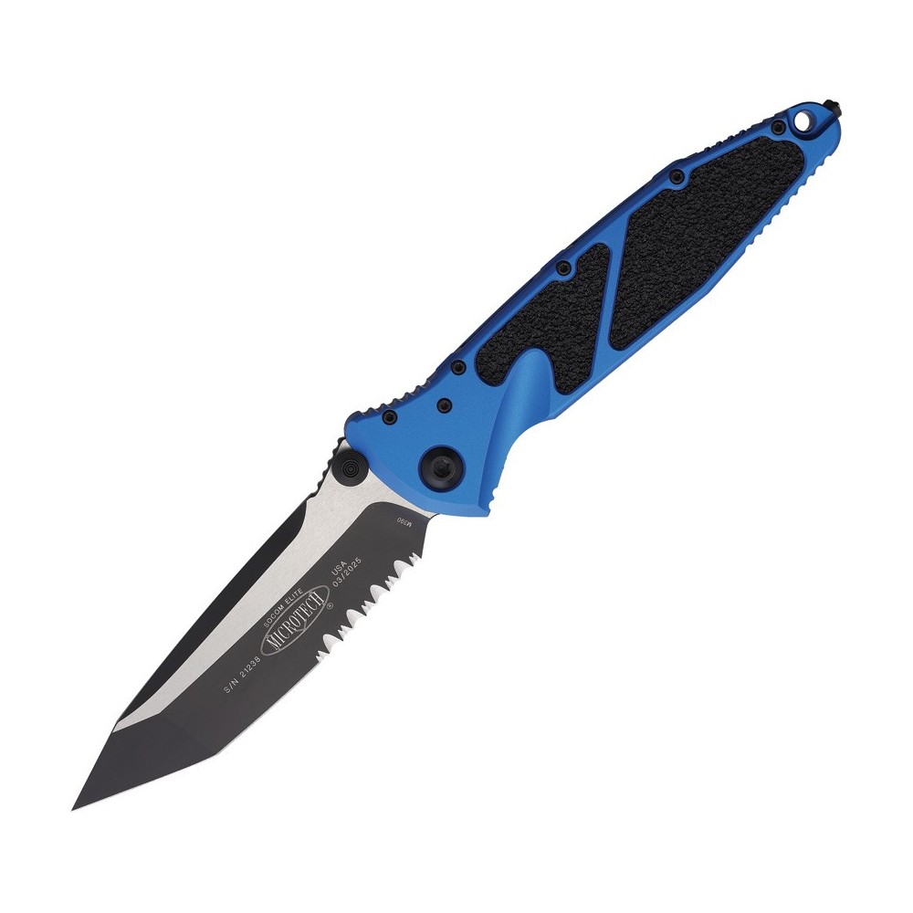 Microtech Socom Elite S\E Linerlock Blu
