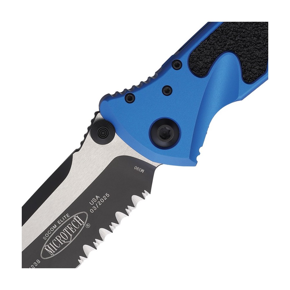 Microtech Socom Elite S\E Linerlock Blu