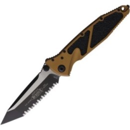 Microtech Socom Elite T\E Linerlock Tan
