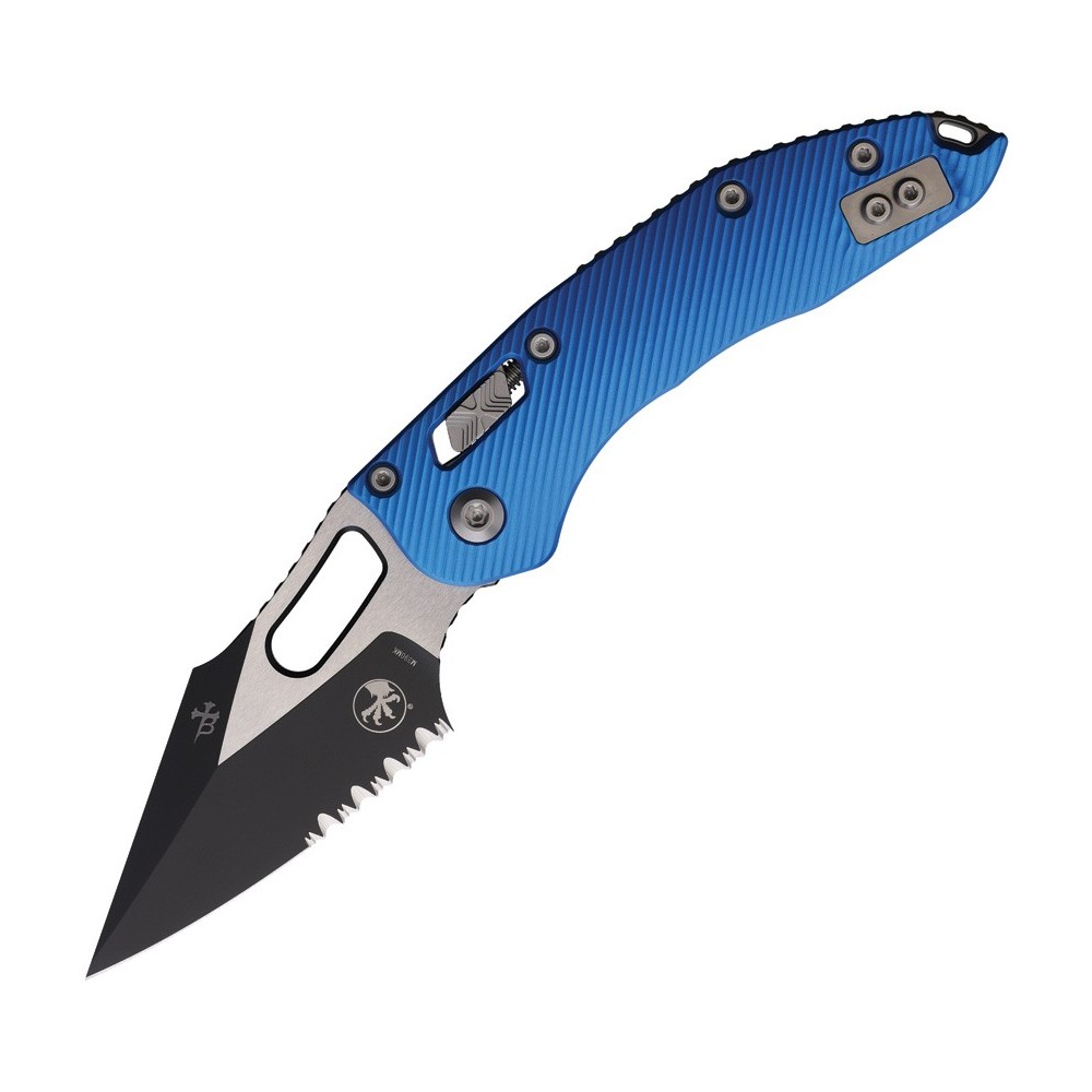 Microtech Stitch S/E Ram Lok PS Blue
