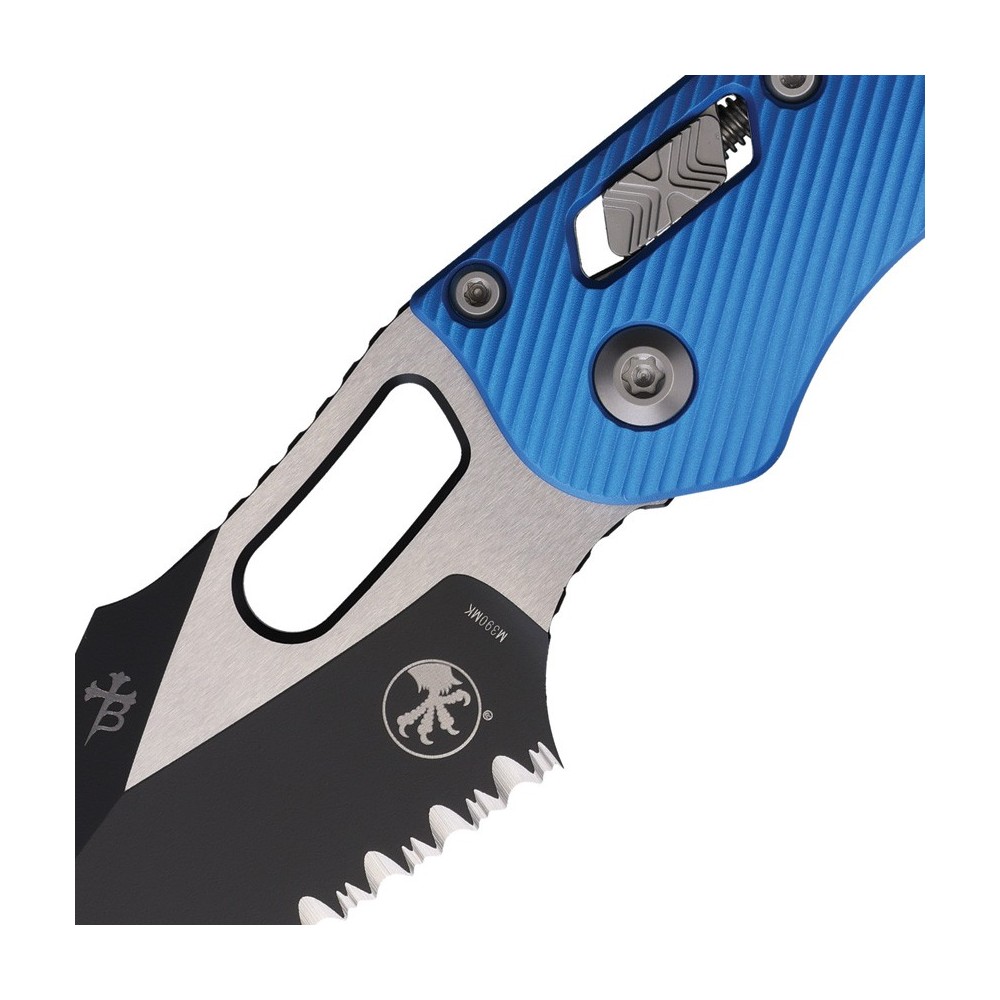Microtech Stitch S/E Ram Lok PS Blue