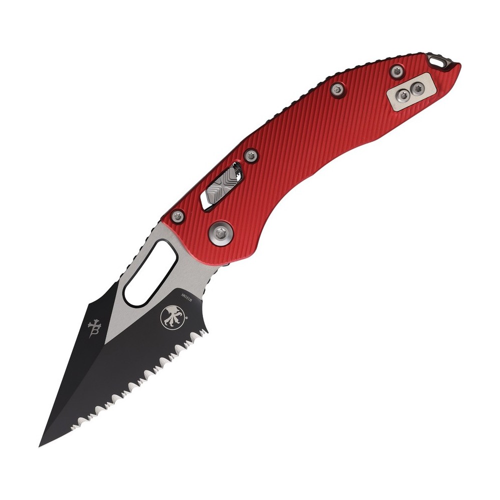 Microtech Stitch S/E Ram Lok FS Red