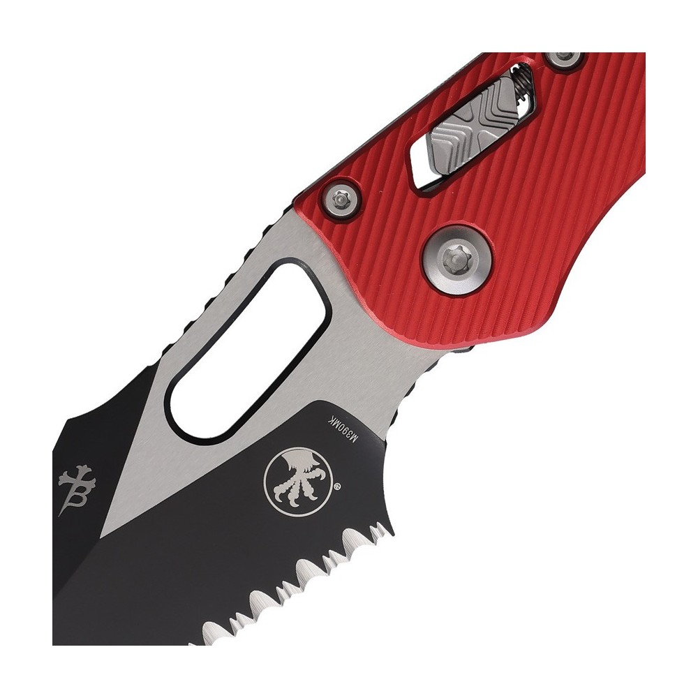 Microtech Stitch S/E Ram Lok FS Red