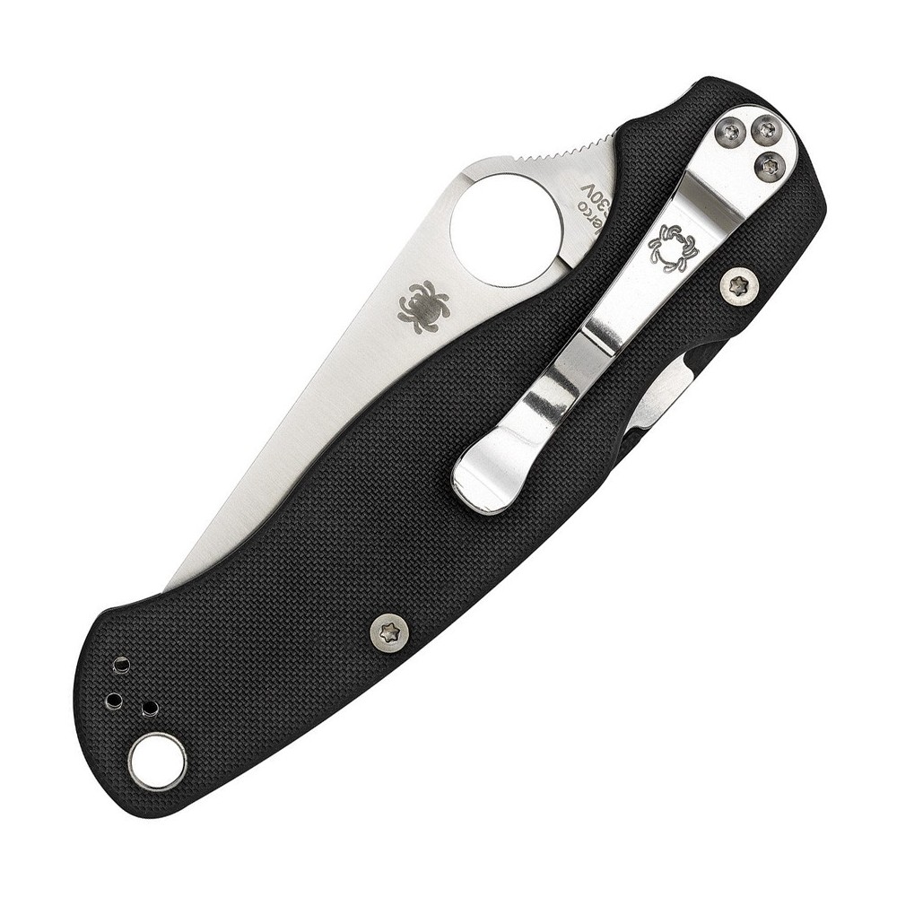 Spyderco Para Military 2 Black G10 Left