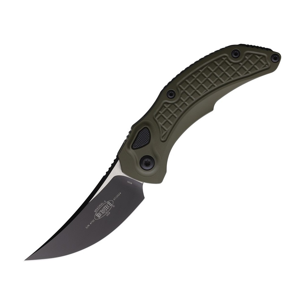 Microtech Auto Brachial Button Lock S/E
