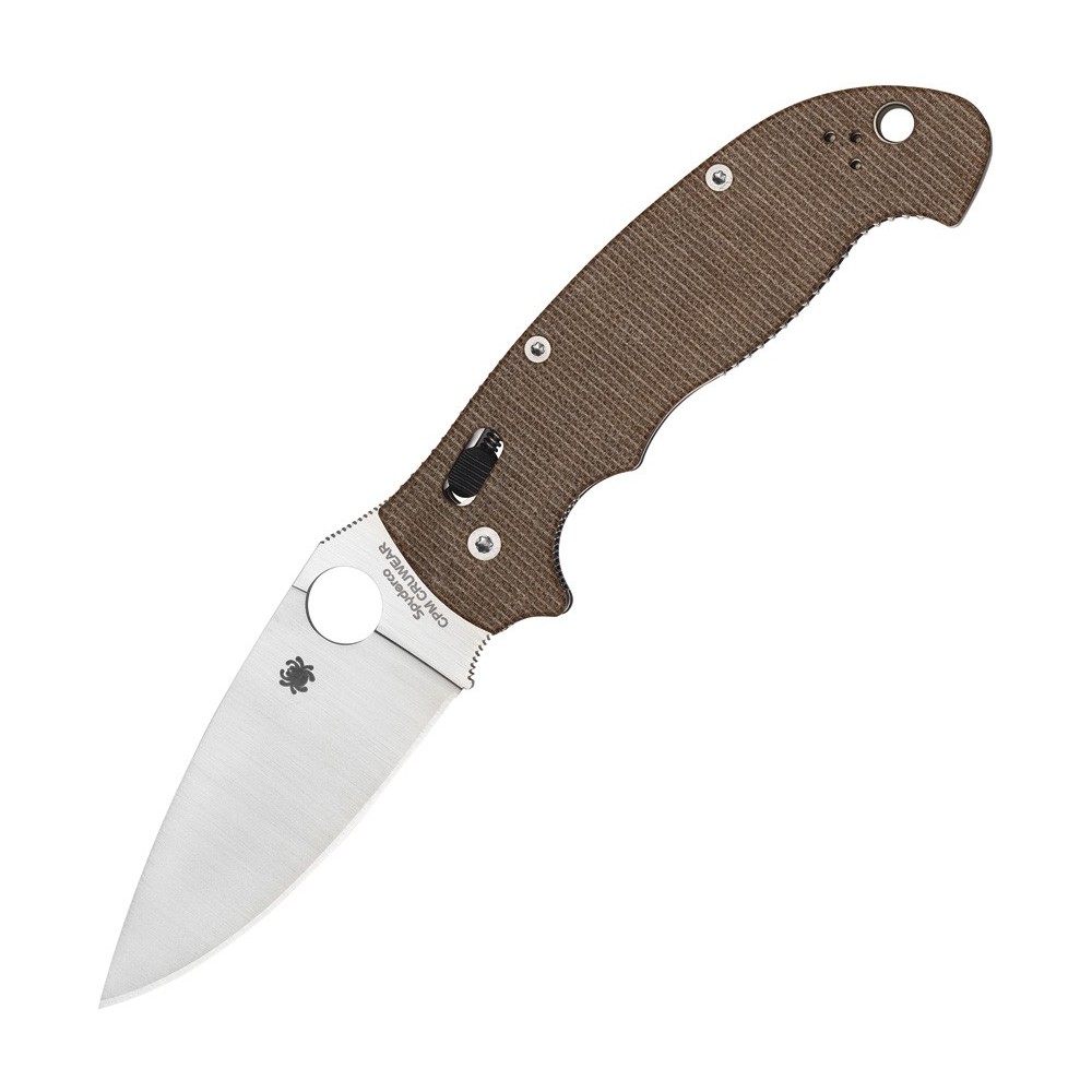 Spyderco Manix 2 XL Brn Canvas Micarta