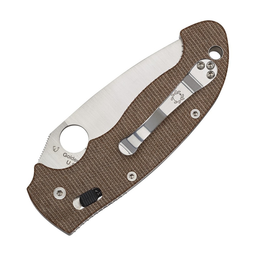 Spyderco Manix 2 XL Brn Canvas Micarta