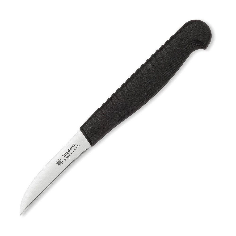 Spyderco Mini Paring Plain Black