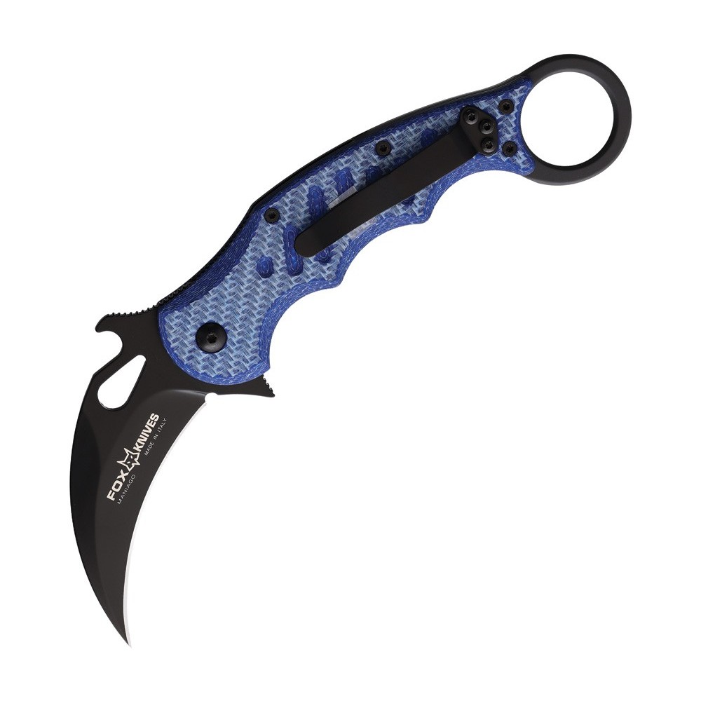FOX Karambit Linerlock Blue Twill