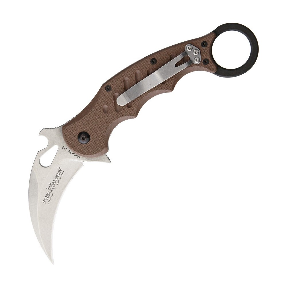FOX Karambit Dark Earth G-10 Stone