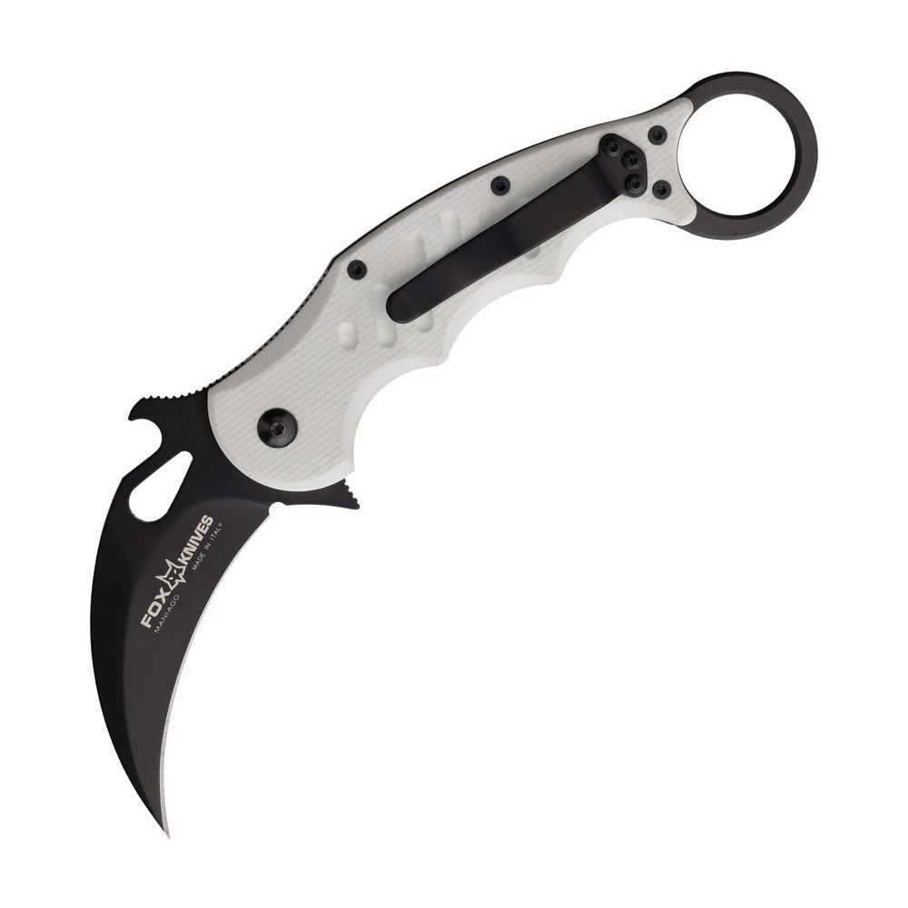 FOX Karambit Linerlock White G10