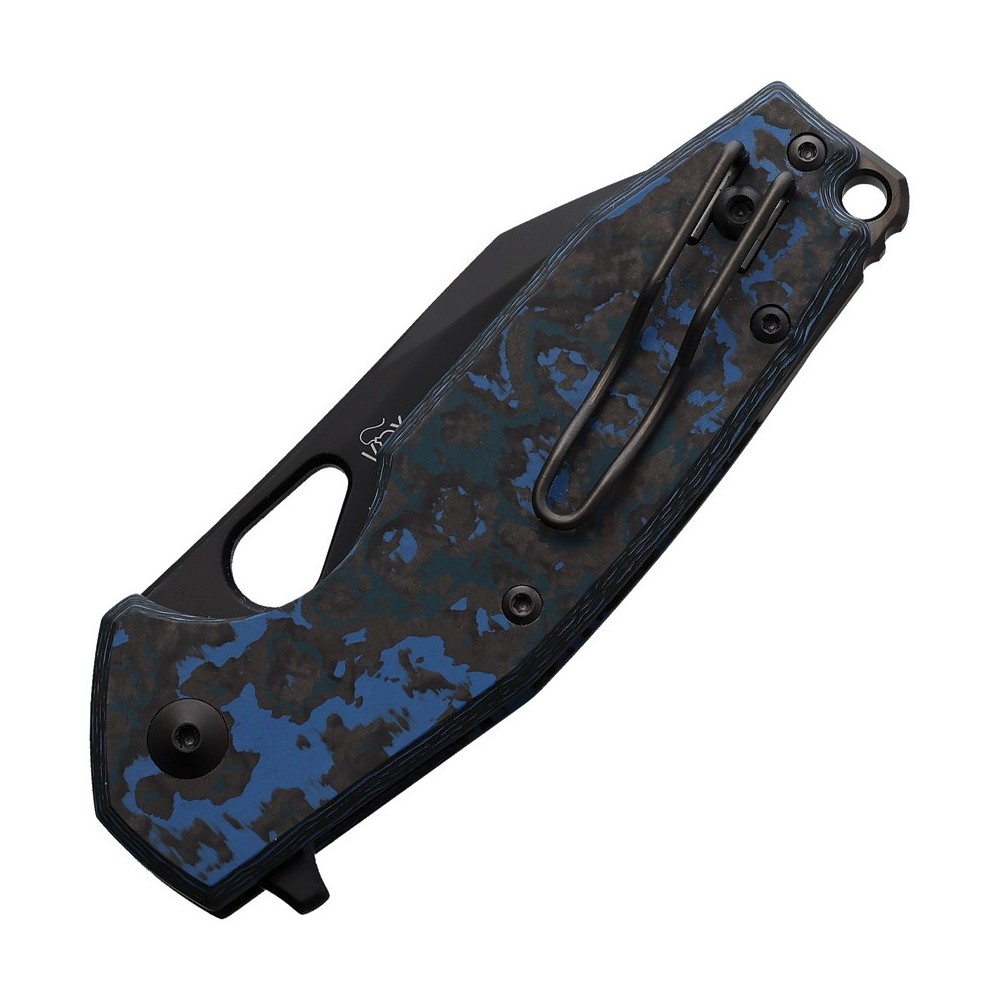 FOX Yaru Linerlock Blue Fat Carbon
