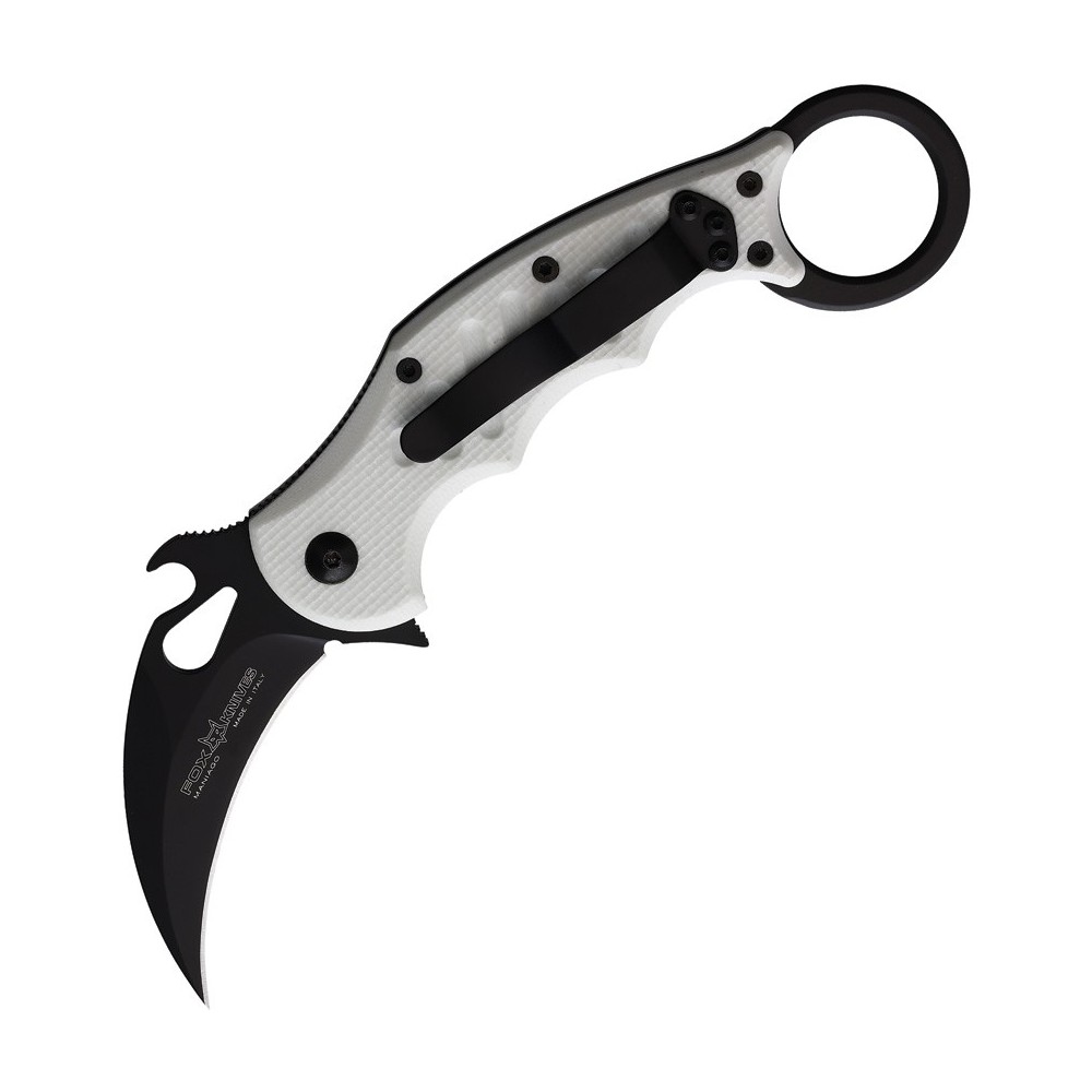 FOX Karambit Linerlock White G10