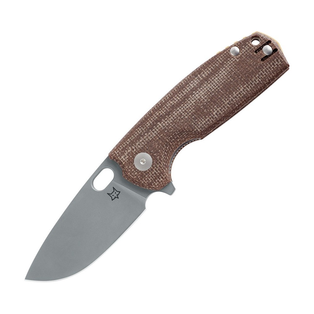 FOX Core Linerlock Brown Micarta
