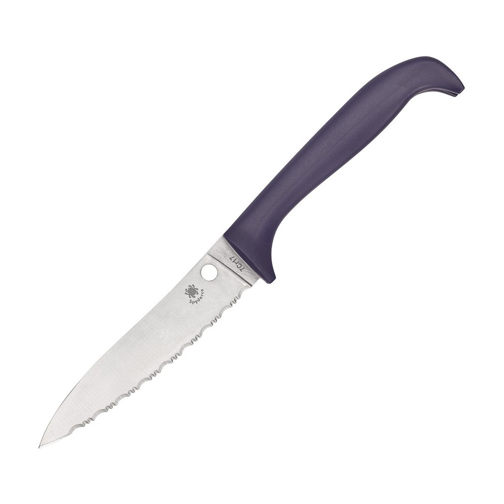 Spyderco Counter Puppy Purple Serrated