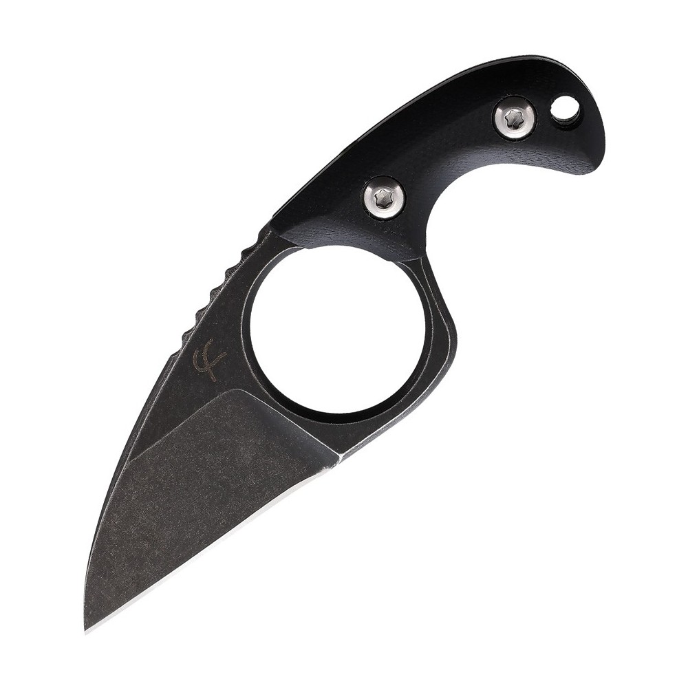 Fred Perrin Shorty Neck Knife Black