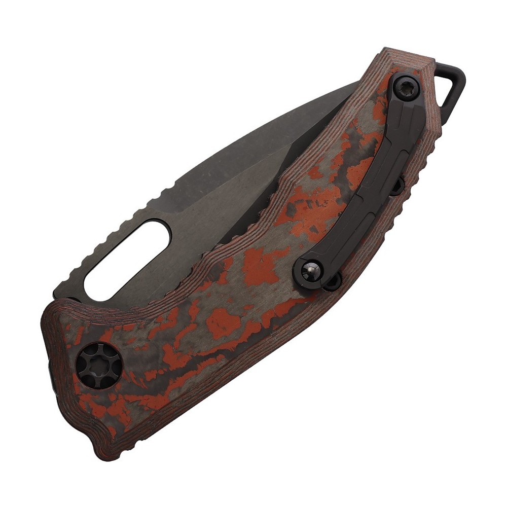 Heretic Knives Auto Medusa Button Lock Red