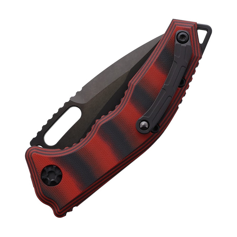 Heretic Knives Auto Medusa Button Lock Red