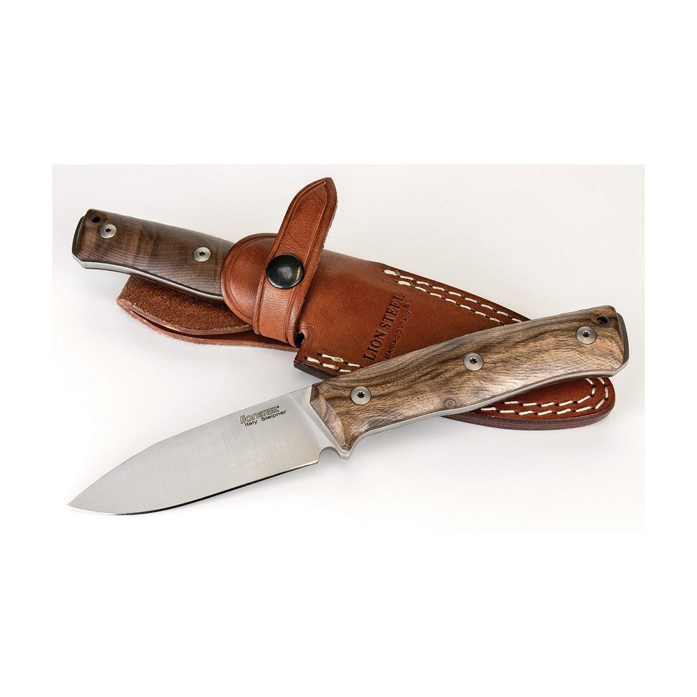 LionSTEEL B35 Fixed Blade Walnut