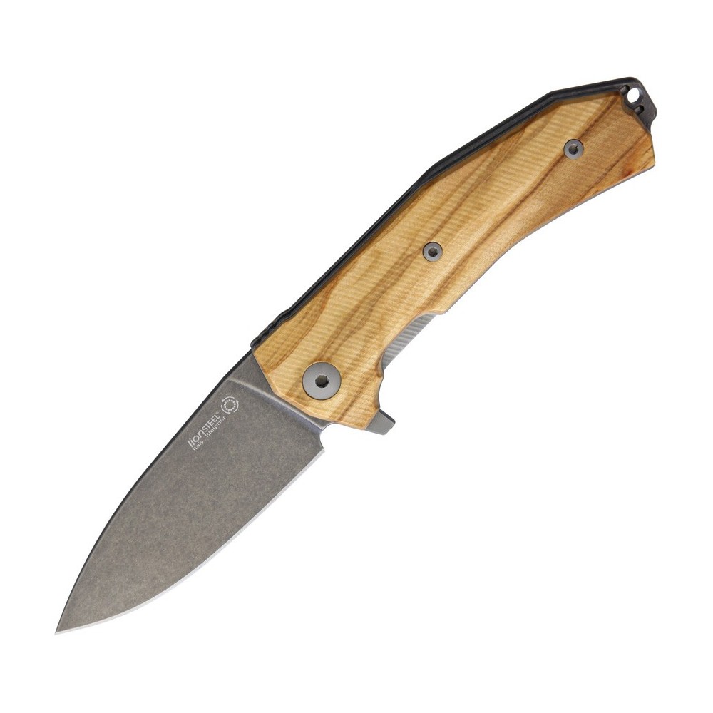 LionSTEEL KUR Linerlock Olive Wood