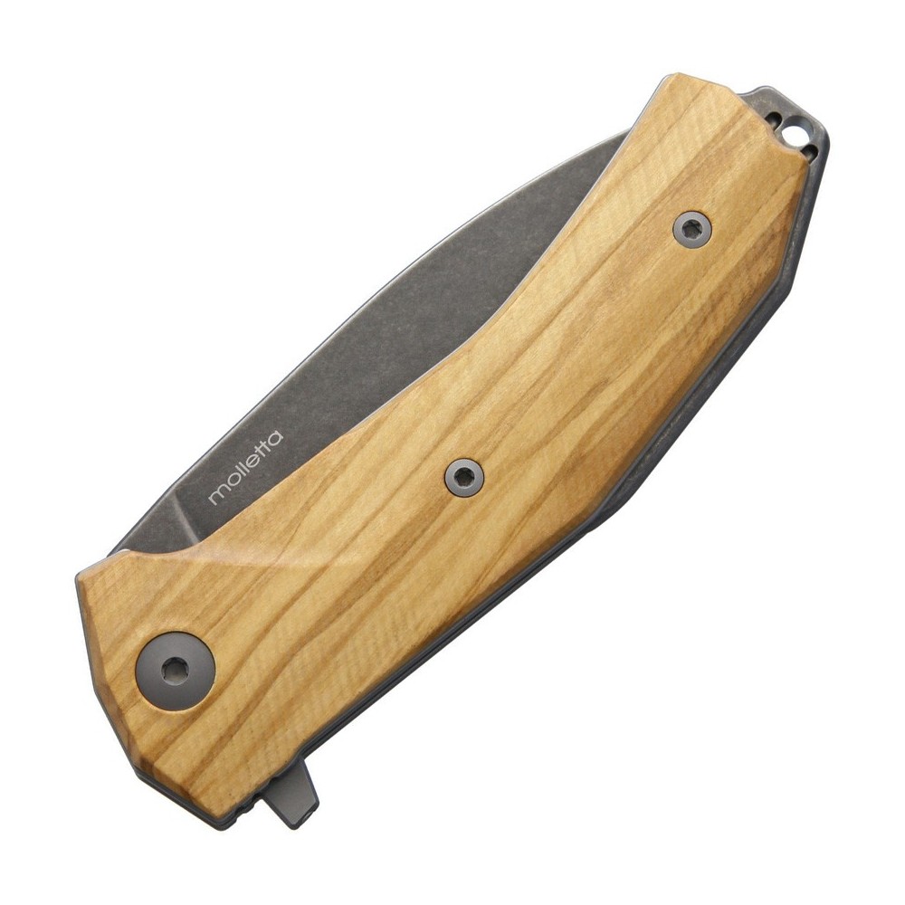 LionSTEEL KUR Linerlock Olive Wood