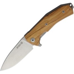 LionSTEEL KUR Linerlock Olive Wood