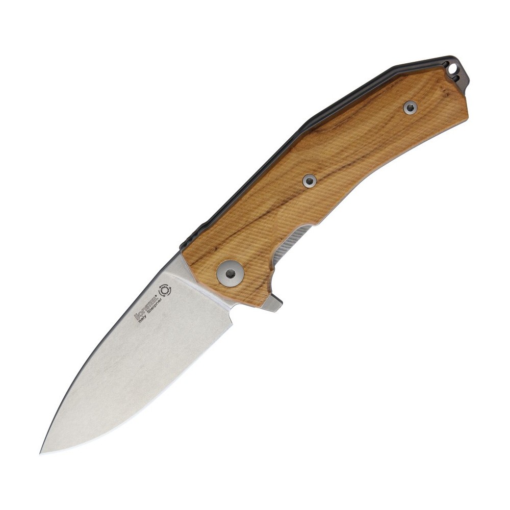 LionSTEEL KUR Linerlock Olive Wood