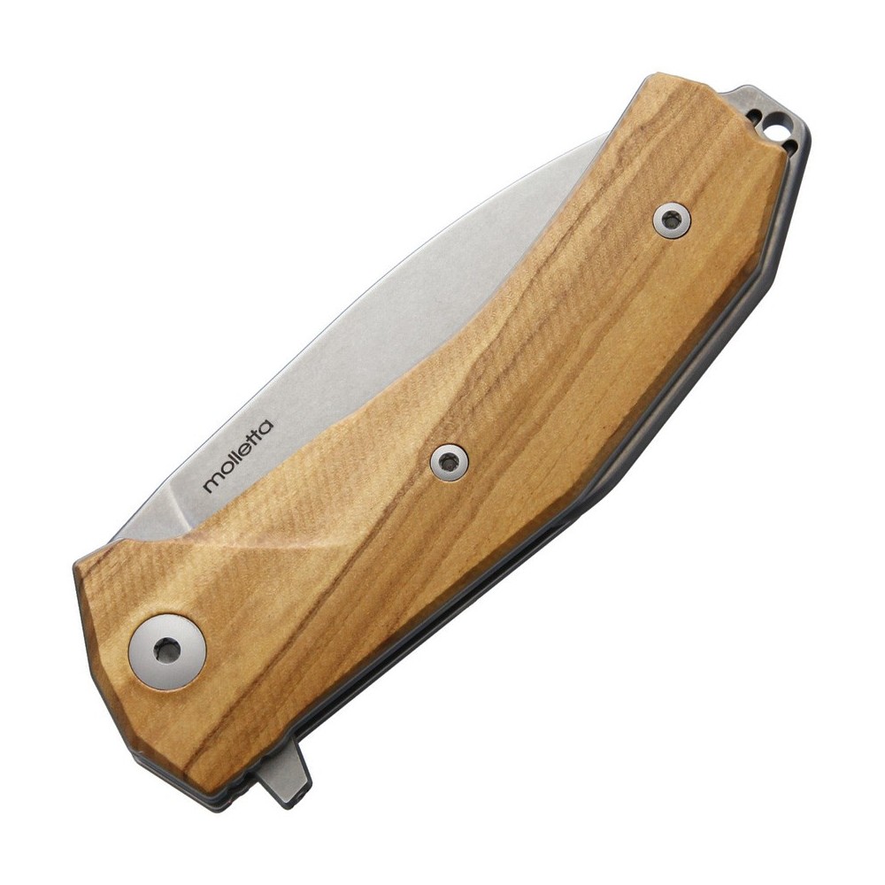 LionSTEEL KUR Linerlock Olive Wood