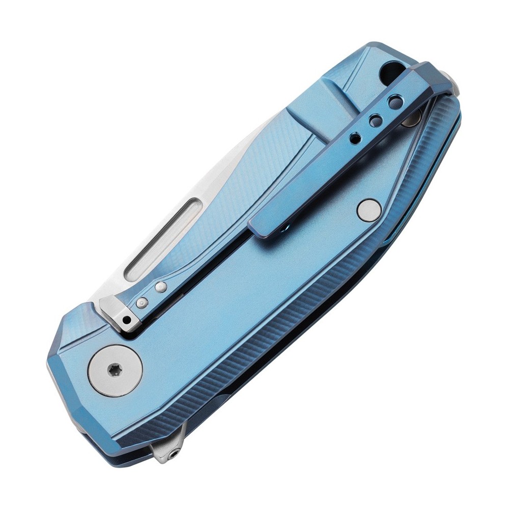 LionSTEEL Nano Framelock Blue TI